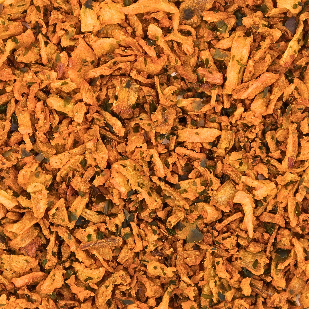 Oignons frits bio aux algues - saveur piment