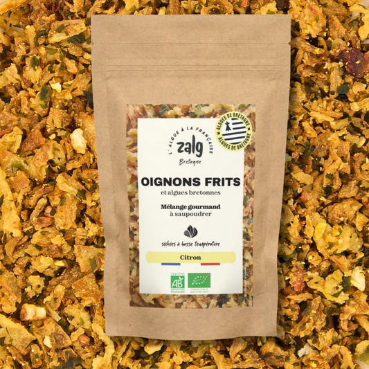 Oignons frits bio aux algues - saveur citron