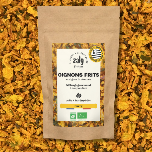 Oignons frits bio aux algues - saveur curry