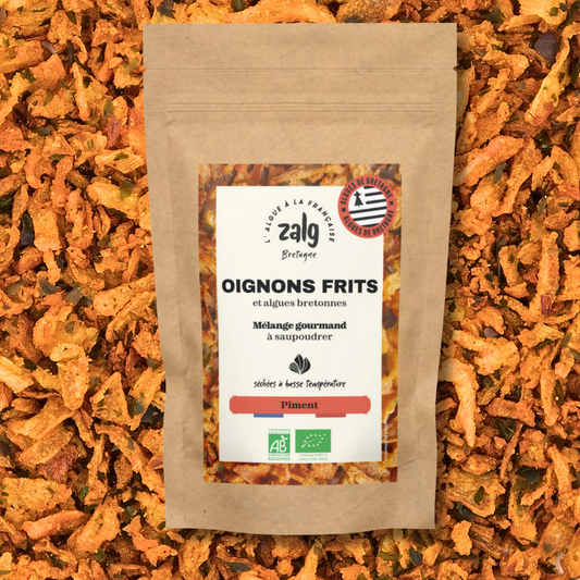 Oignons frits bio aux algues - saveur piment