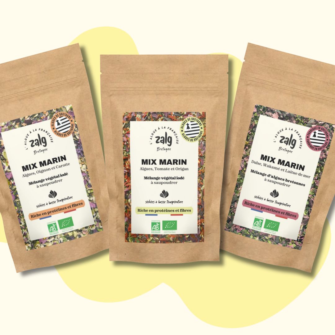 Organic Breton seaweed - Marine mix (Wakame, Sea Lettuce, Dulse)