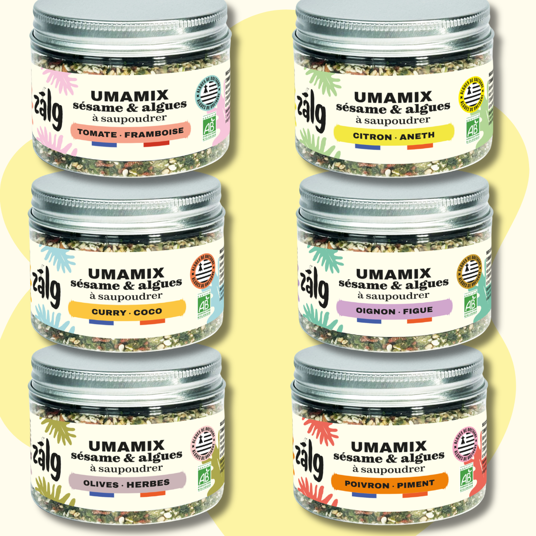 Pack 6 UMAMIX : mélange sésame & algues à saupoudrer
