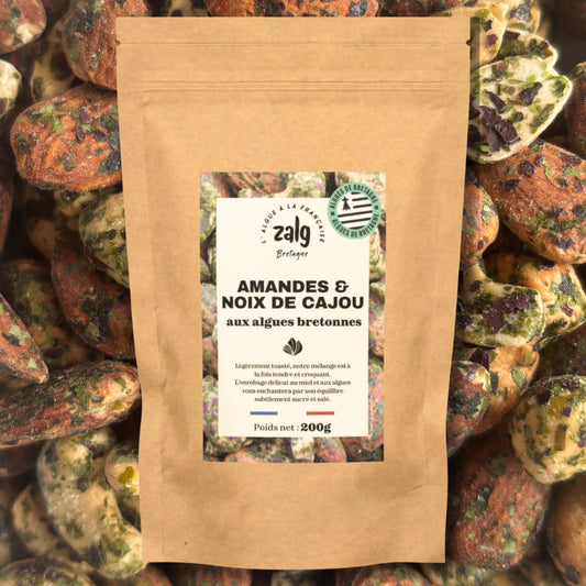 Amandes & noix de cajou aux algues bretonnes 200g
