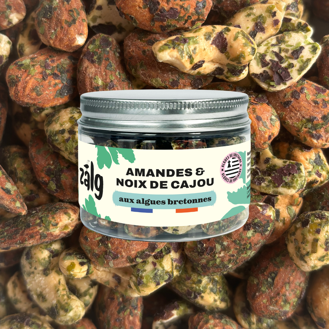 Amandes & noix de cajou aux algues bretonnes 70g