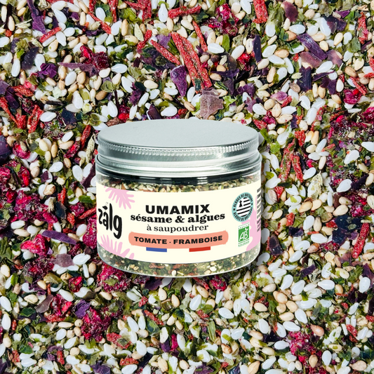 UMAMIX :  sésame & algues à saupoudrer - Tomate & Framboise