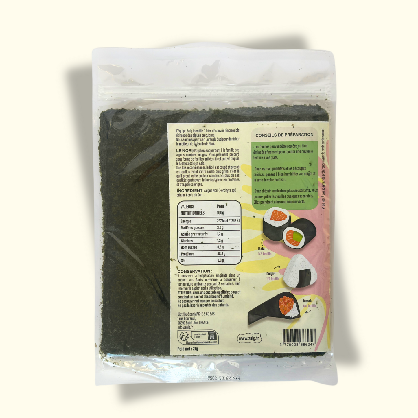 Roasted Nori Seaweed Sheets (Premium)