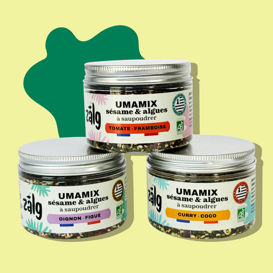 Trio UMAMIX :  sésame & algues à saupoudrer (50g)